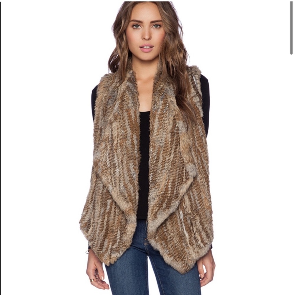 NWOT Alice + Olivia Fur Vest